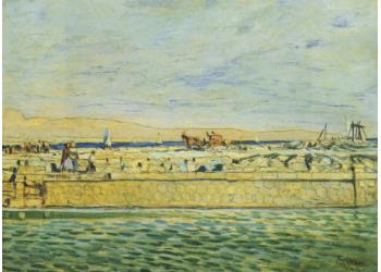 La banchina in costruzione (Licata - Sicilia) La banchina in costruzione (Licata - Sicilia)